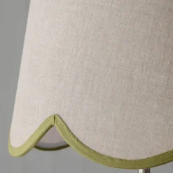 Graham & Green Lamp Shades<Moss Green Scallop Lamp Shades