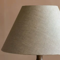 Graham & Green Lamp Shades<Natural Linen and Gold Empire Lamp Shades