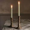 Graham & Green Candle Holders & Candles<Natural Mango Wood Candle Holders