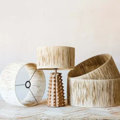 Graham & Green Lamp Shades<Natural Raffia Lamp Shades
