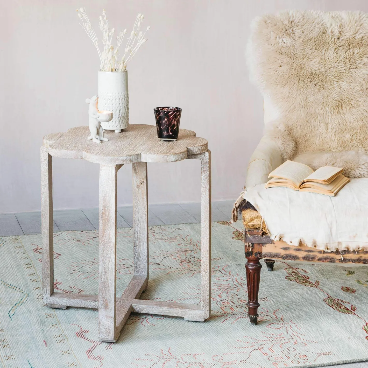 Graham & Green Side Tables<Natural Scallop Side Table