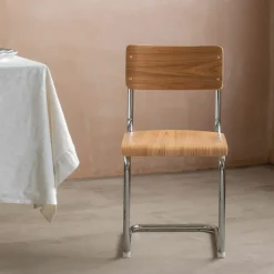 Graham & Green Dining Chairs<Natural Wood and Metal Dining Chair
