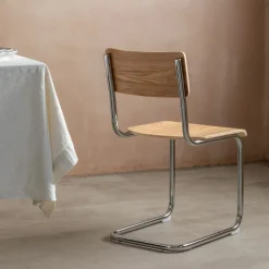 Graham & Green Dining Chairs<Natural Wood and Metal Dining Chair