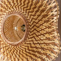 Graham & Green Wall Lights & Sconces<Natural Woven Bamboo Wall Light Medium