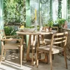 Graham & Green Garden Tables & Sets|Garden Tables & Sets<Noa 4 Seater Round Teak Outdoor Table