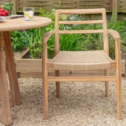 Graham & Green Garden Chairs & Sofas|Garden Chairs & Sofas<Noa Teak Outdoor Dining Armchair