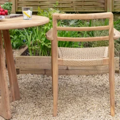 Graham & Green Garden Chairs & Sofas|Garden Chairs & Sofas<Noa Teak Outdoor Dining Armchair