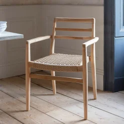 Graham & Green Garden Chairs & Sofas|Garden Chairs & Sofas<Noa Teak Outdoor Dining Armchair