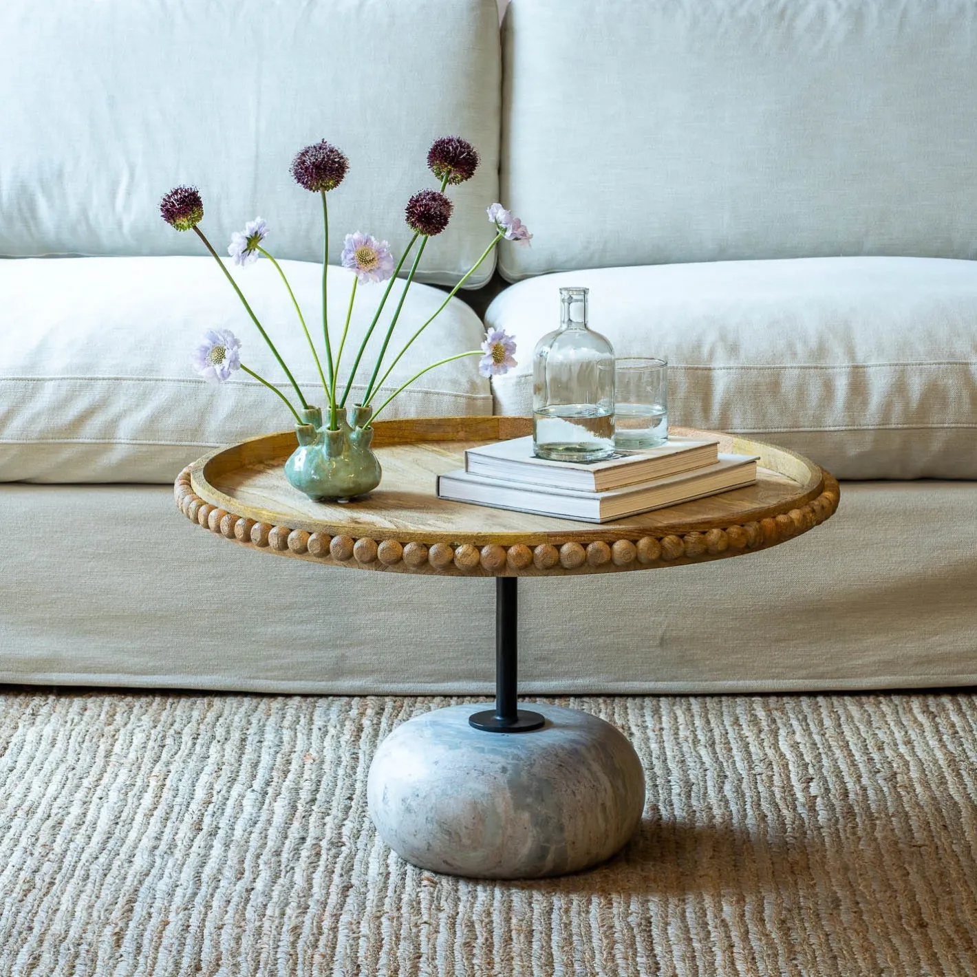 Graham & Green Coffee Tables<Noland Wood and Marble Coffee Table