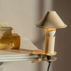 Graham & Green Table Lamps<Nude Enamel Mushroom Clip Lamp