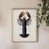 Graham & Green Prints & Wall Art<Oak Framed Lobster Print - 70 x 100cm
