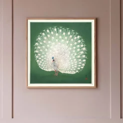 Graham & Green Prints & Wall Art<Oak Framed Peacock Prints