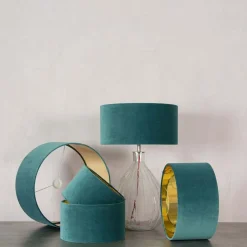 Graham & Green Lamp Shades<Ocean Velvet Lamp Shades