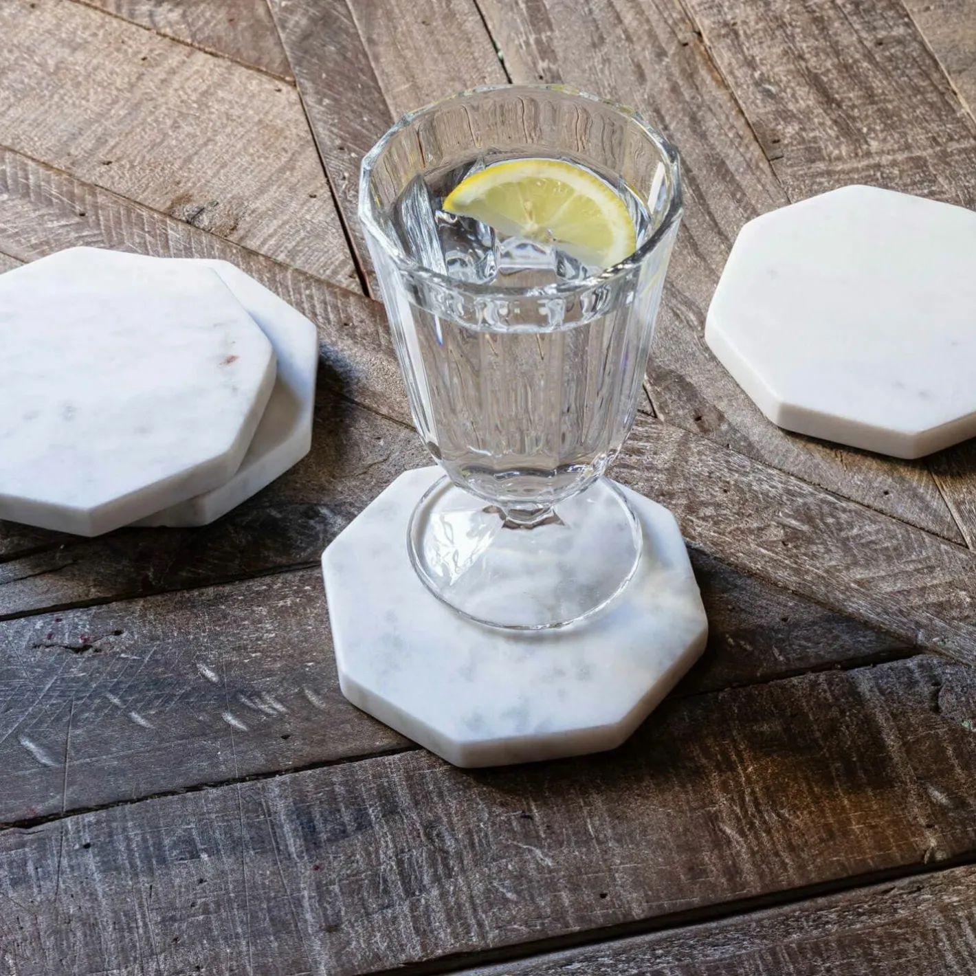 Graham & Green Placemats, Coasters & Trays<Octagon Marble Coaster