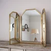 Graham & Green Table Mirrors<Odette Antiqued Gold Dressing Table Mirror
