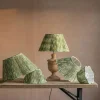 Graham & Green Lamp Shades<Olive Ikat Scalloped Empire Lamp Shades