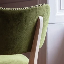Graham & Green Dining Chairs<Olive Velvet Upholstered Dining Chair