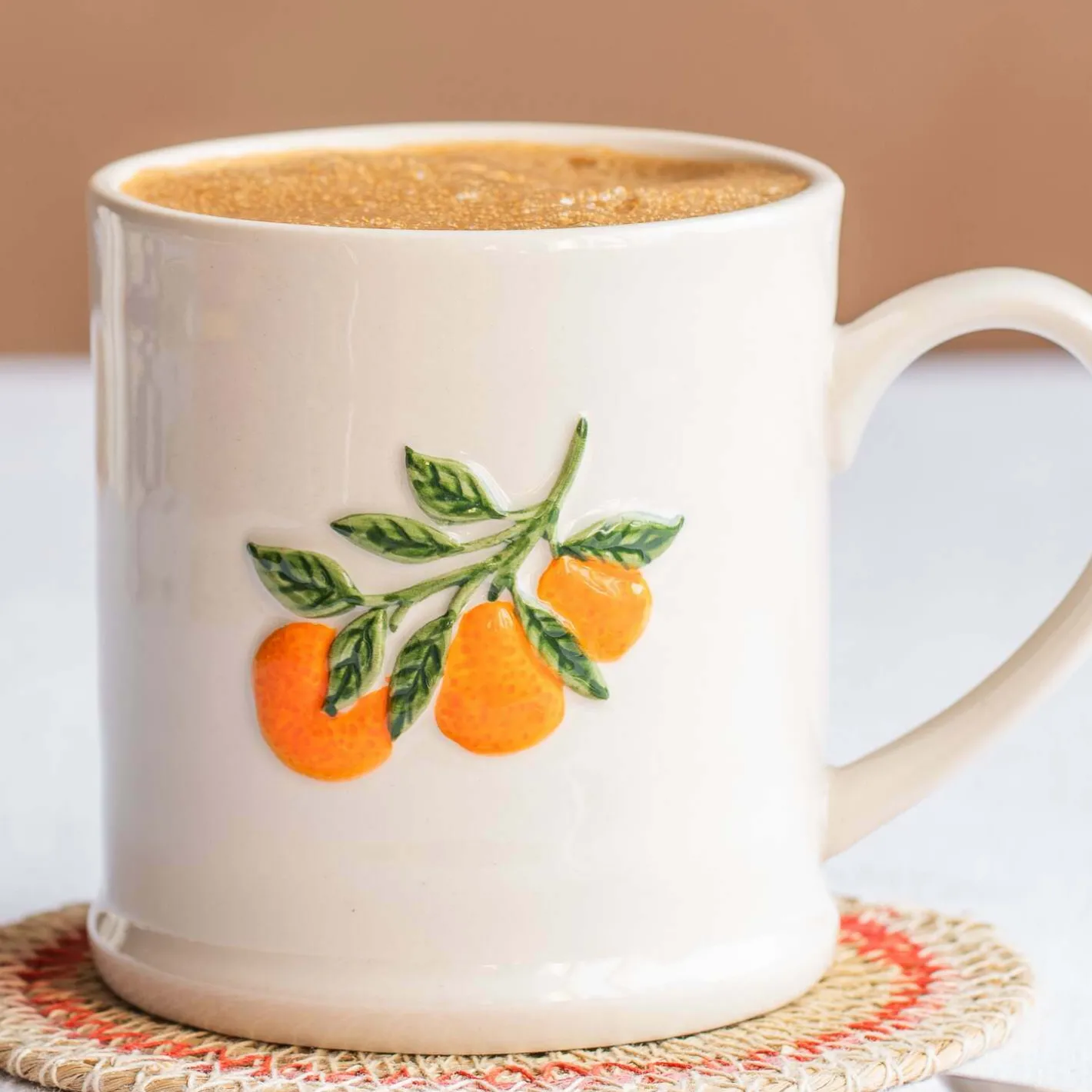 Graham & Green Tableware<Orange Branch Motif Mug