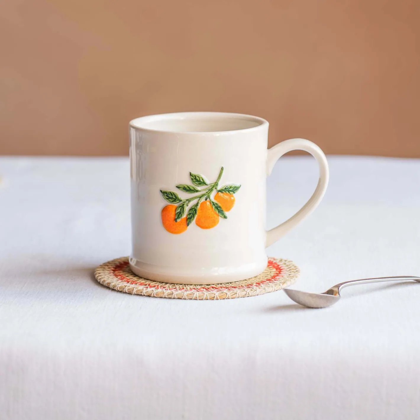 Graham & Green Tableware<Orange Branch Motif Mug
