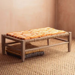 Graham & Green Seat Pads & Bed Rolls|Seat Pads & Bed Rolls<Orange Candy Stripe Small Seat Mat