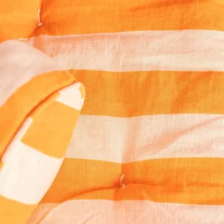 Graham & Green Seat Pads & Bed Rolls|Seat Pads & Bed Rolls<Orange Candy Stripe Small Seat Mat