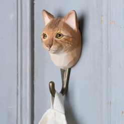 Graham & Green Coat Racks & Hooks<Orange Cat Wall Hook