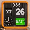 Graham & Green Clocks<Orange Flip Wall Clock