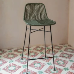 Graham & Green Stools<Oslo Olive Green Kitchen Stool