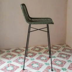 Graham & Green Stools<Oslo Olive Green Kitchen Stool
