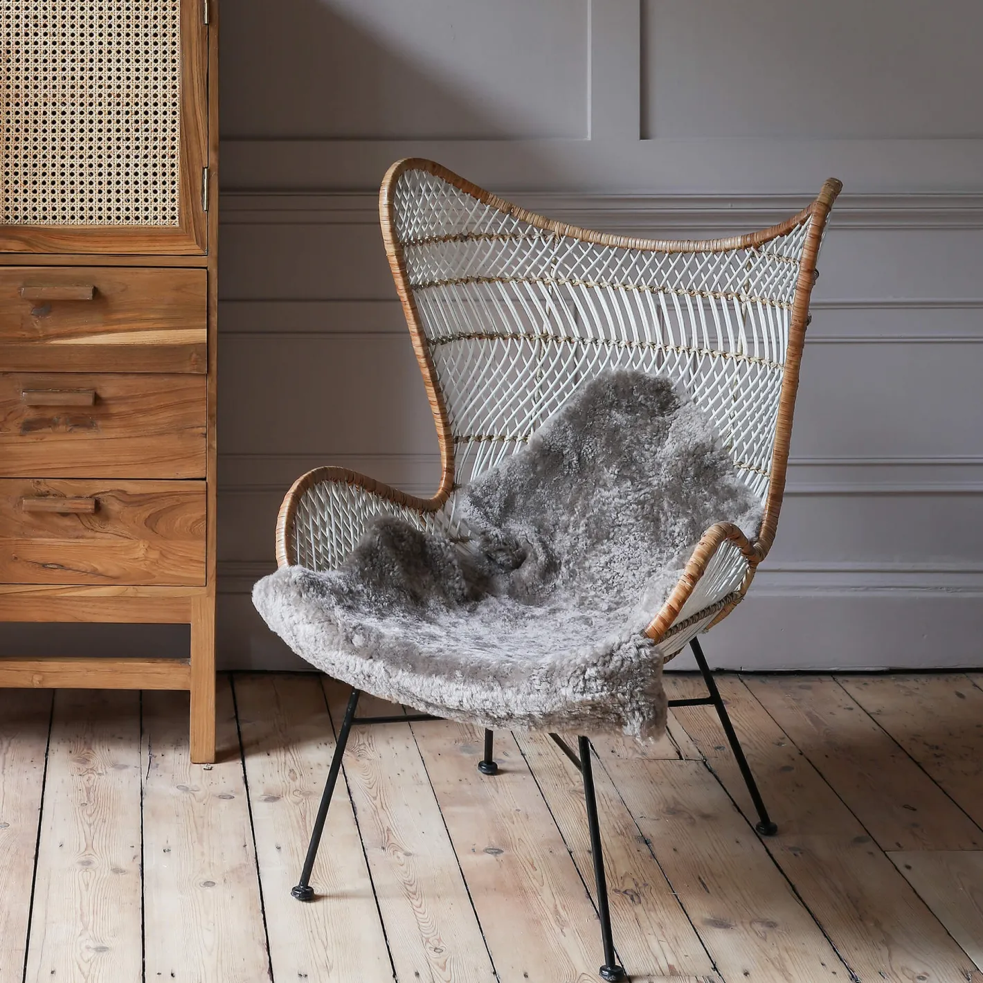 Graham & Green Armchairs|Cocktail Chairs<Oslow Winged Wicker Chair