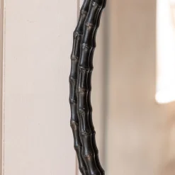 Graham & Green Wall Mirrors<Oval Black Bamboo Wall Mirror