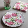 Graham & Green Outdoor Dining|Table Cloths & Napkins<Pack of Twenty Peony Napkins