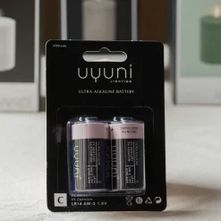 Graham & Green Led Candles|Led Candles<Pack of Two Uyuni C Batteries