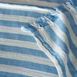 Graham & Green Bathroom Accessories<Pale Blue Stripe Turkish Beach Towel Wrap