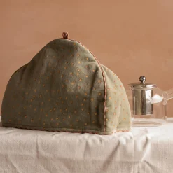 Graham & Green Kitchen Accessories<Pale Sage Velvet with Gold Dots Tea Cosy