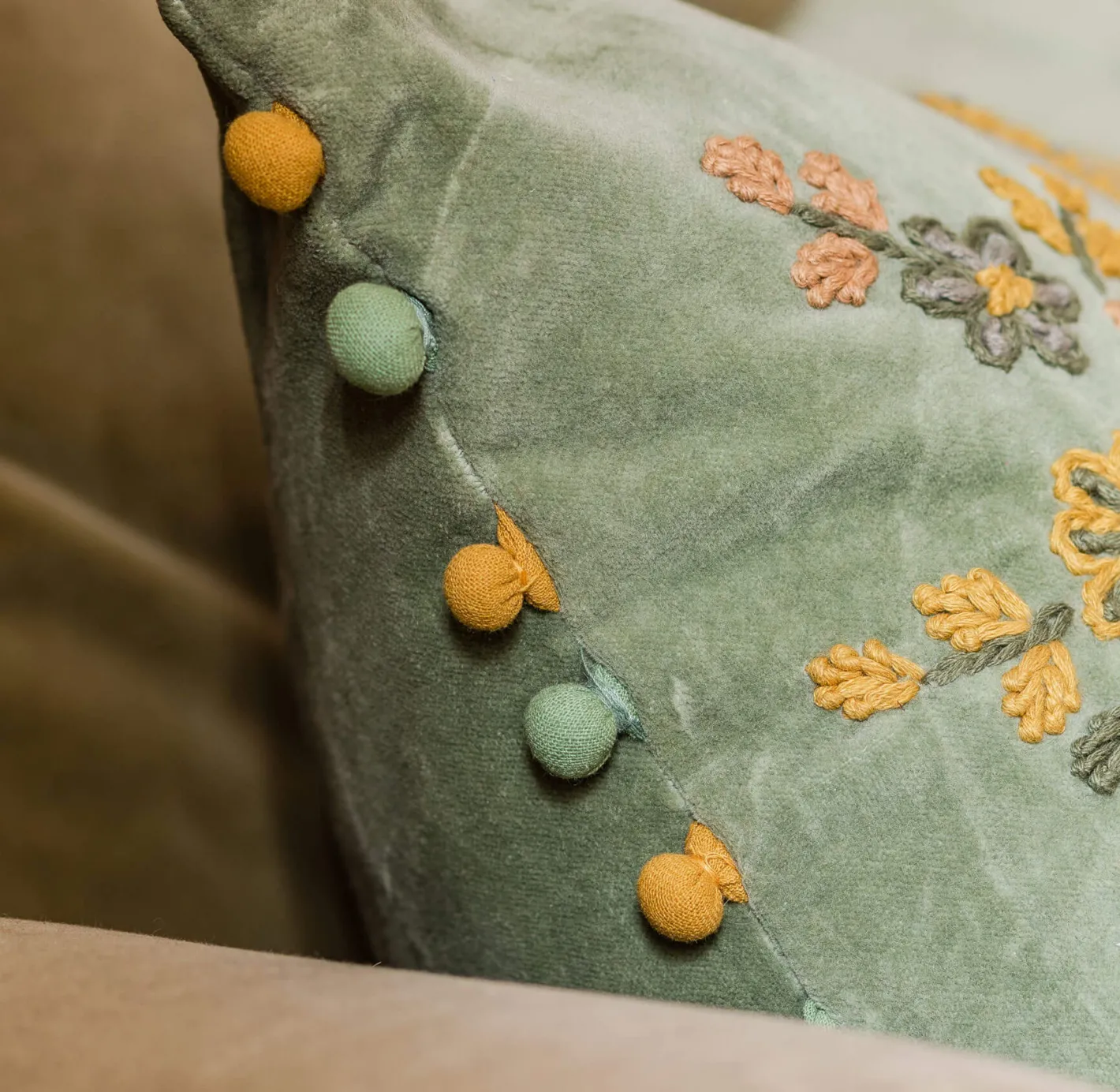 Graham & Green Sofa Cushions|Cushions<Peacock Embroidered Velvet Rectangular Cushion