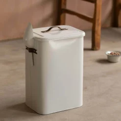 Graham & Green Household Storage<Pet Food Bin with Leather Handle - Large