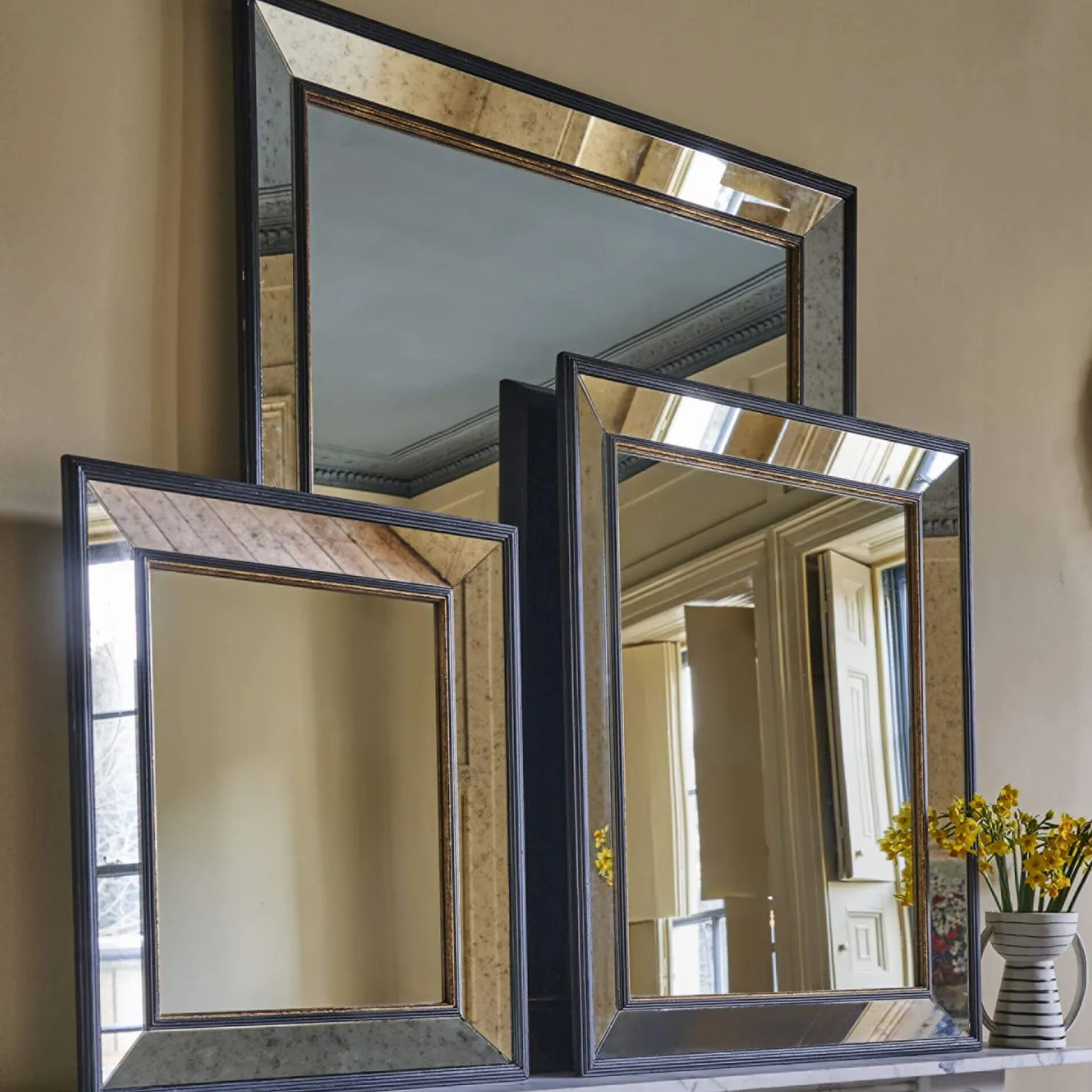 Graham & Green Overmantle Mirrors|Rectangular Mirrors<Phillipe Antiqued Mirrors
