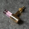 Graham & Green Knobs & Handles<Pink Glass and Brass Knob
