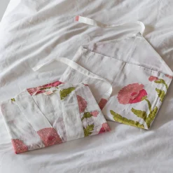 Graham & Green Loungewear<Pink Pavot Flower Block Printed Dressing Gowns