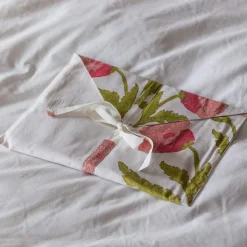Graham & Green Loungewear<Pink Pavot Flower Block Printed Dressing Gowns