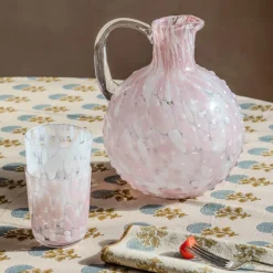 Graham & Green Jugs & Carafes<Pink Speckle Glass Pitcher