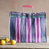 Graham & Green Bags<Pink Stripe Recycled Shopping Bag