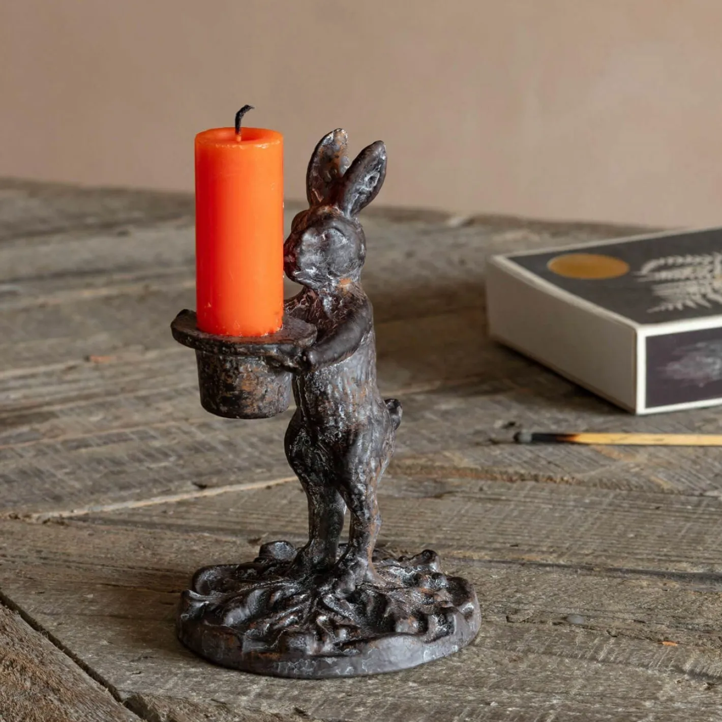 Graham & Green Candle Holders & Candles<Rabbit Candlestick Holder