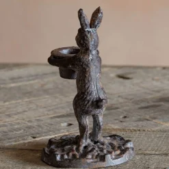 Graham & Green Candle Holders & Candles<Rabbit Candlestick Holder