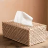 Graham & Green Decorative Accessories<Rattan Rectangular Tissue Box Holder