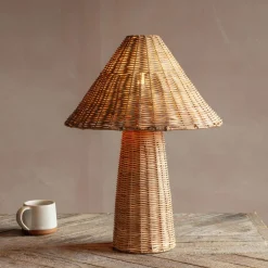Graham & Green Table Lamps<Rattan Table Lamp