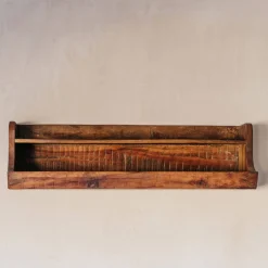 Graham & Green Shelves & Bookcases<Recycled Wood Two Tier Shelf 80cm