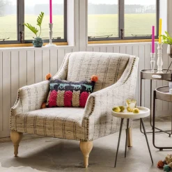 Graham & Green Armchairs<Renée Linen Stripe Armchair