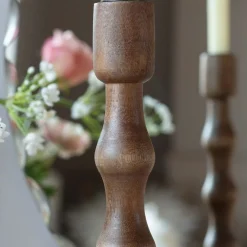 Graham & Green Candle Holders & Candles<Rico Wooden Candle Holder